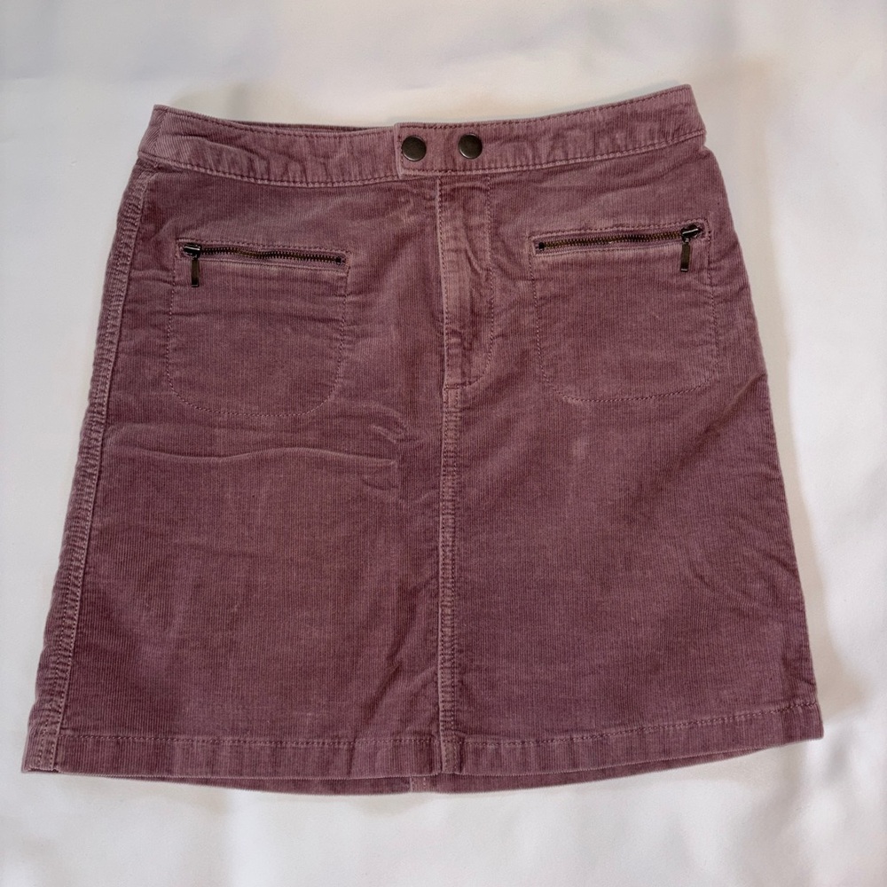 Mossimo Supply Co. Mini Corduroy/Velvet Skirt Size 00 Dusty Pink/Purple Retro